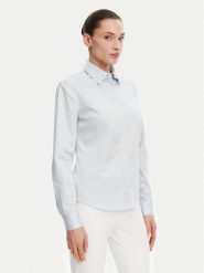 Guess Koszula W5RH31 WAF10 Niebieski Regular Fit. Niebieskie koszule damskie Guess, xs, z aplikacjami, z bawełny, bez kołnierzyka, bez ramiączek. Za 239.99 zł.