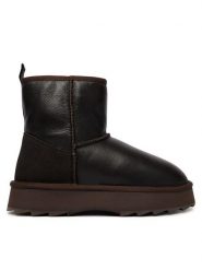 EMU Australia Śniegowce Sharky Mini Town Flatform W13340 Brązowy ciemny. Brązowe śniegowce damskie EMU Australia, ze skóry. Za 734.99 zł.