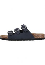 Sandały damskie Cruz Santa Cork. Niebieskie sandały damskie CRUZ, bez wzorów, z materiału, bez obcasa, na obcasie, bez zapięcia. Za 193.00 zł.