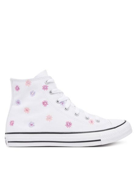 Converse Trampki Chuck Taylor All Star A11781C Biały. Białe trampki damskie Converse, bez wzorów, z materiału, bez zapięcia. Za 199.99 zł.