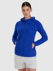 4F Bluza trekkingowa Primaloft Active damska - niebieska L. Niebieskie bluzy damskie 4F, l, bez wzorów, z materiału, z kapturem. W wyprzedaży za 139.99 zł.
