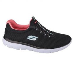 Buty do chodzenia damskie Skechers Summits. Czarne obuwie sportowe damskie Skechers, z gumy, bez zapięcia, tenisowe, Skechers Sport. Za 269.00 zł.
