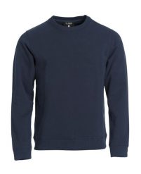 Clique Classic Roundneck bluza z okrągłym dekoltem z ukrytą kieszenią – dark. Niebieskie bluzy damskie CLIQUE, m, bez wzorów, z bawełny, bez kaptura. Za 183.24 zł.