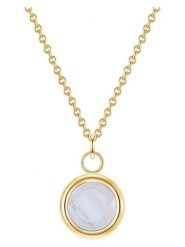 Glanzstücke München Pozłacany naszyjnik z zawieszką - dł. 40 cm rozmiar: onesize. Niebieskie naszyjniki damskie Glanzstücke München, pozłacane. Za 139.54 zł.