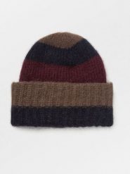 Becksöndergaard Czapka beanie w kolorze brązowo-bordowym rozmiar: onesize. Brązowe czapki damskie Becksöndergaard, bez wzorów, z materiału. Za 217.99 zł.