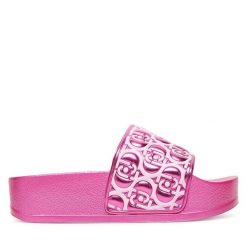 Klapki Liu Jo. Czerwone klapki damskie Liu Jo, bez wzorów, bez obcasa, bez zapięcia. Za 169.99 zł.