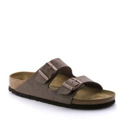Kapcie Birkenstock Arizona Mocca Dorosłych. Brązowe kapcie damskie Birkenstock, z materiału. Za 686.00 zł.