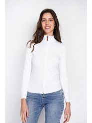 ASSUILI Kardigan w kolorze białym rozmiar: 34. Białe kardigany damskie Assuili, bez wzorów, z kaszmiru. Za 108.74 zł.