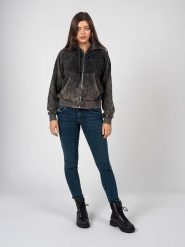 Diesel Bluza "Reggy" | A07099-0TEAK | Kobieta | Szary. Szare bluzy damskie Diesel, s, bez wzorów, z bawełny, z kapturem. W wyprzedaży za 549.00 zł.