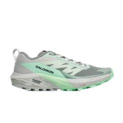 Buty do biegania damskie Salomon L47314100. Szare obuwie sportowe damskie Salomon, z materiału, bez zapięcia, do biegania. Za 681.00 zł.