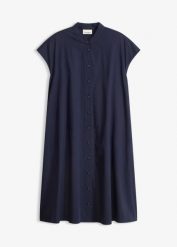 Sukienka szmizjerka. Brązowe sukienki damskie bonprix, bez wzorów, eleganckie, bez ramiączek. Za 79.99 zł.