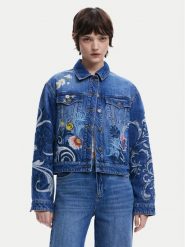 Desigual Kurtka jeansowa Misouri 25SWED55 Niebieski Regular Fit. Niebieskie kurtki damskie Desigual, m, bez wzorów, z bawełny, bez kaptura. Za 429.99 zł.