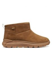 Geox Skórzane botki "Spherica 4x4 B ABX" w kolorze karmelowym rozmiar: 38. Brązowe botki damskie Geox, bez obcasa, bez zapięcia. Za 354.95 zł.