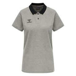 Damska koszulka polo Hummel Move. Szare koszulki damskie Hummel, l, bez wzorów, bez kołnierzyka, bez ramiączek. Za 141.50 zł.