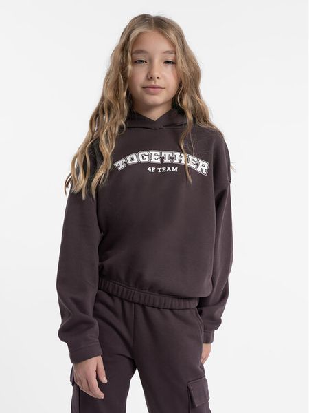 4F Bluza 4FJAW23TSWSF639 Fioletowy Regular Fit. Fioletowe bluzy dziewczęce 4F, bez wzorów, z bawełny, bez ramiączek, bez kaptura. Za 139.99 zł.