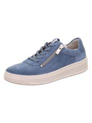 Legero Skórzane sneakersy "Rejoise" w kolorze niebieskim rozmiar: 41. Niebieskie obuwie sportowe damskie Legero, bez zapięcia. Za 263.53 zł.