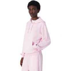 Bluza Z Kapturem Z Haftowanym Logo Dla Kobiet. Czerwone bluzy damskie Champion, l, bez wzorów, z bawełny, z kapturem. Za 356.99 zł.