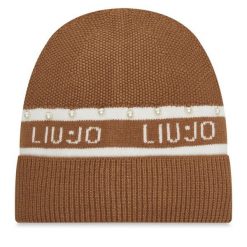 Czapka Liu Jo. Brązowe czapki damskie Liu Jo, na zimę, bez wzorów. Za 269.99 zł.