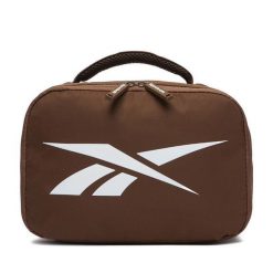 Kosmetyczka Reebok. Brązowe kosmetyczki damskie Reebok, bez wzorów, z materiału. Za 79.99 zł.