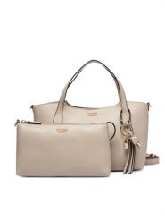 Guess Torebka HWBG97 35060 Beżowy jasny. Brązowe shopper bag Guess, ze skóry, bez dodatków. Za 584.99 zł.