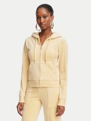 Juicy Couture Bluza Robertson JCAP176G Żółty Slim Fit. Żółte bluzy damskie Juicy Couture, l, bez wzorów, z syntetyku, bez kaptura. Za 449.99 zł.