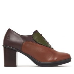 Półbuty Fly London. Czółenka damskie Fly London, bez wzorów, bez obcasa, na obcasie. Za 749.99 zł.