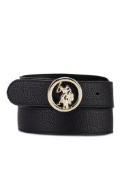 U.S. Polo Assn. Pasek AIUXT2336WVP Czarny. Czarne paski damskie U.S. Polo Assn., bez wzorów, ze skóry. Za 159.99 zł.