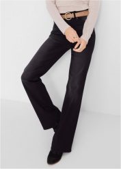 Dżinsy Bootcut mid waist, z efektem shape. Niebieskie jeansy damskie bonprix. Za 132.99 zł.