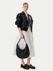 Calvin Klein Torebka Engraved Hw LV04F3555G Czarny. Czarne torebki klasyczne damskie Calvin Klein, ze skóry, bez dodatków. Za 529.99 zł.