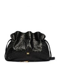 Elisabetta Franchi Torebka BS-52N-62E2-V790 Czarny. Czarne torebki klasyczne damskie Elisabetta Franchi, ze skóry, bez dodatków. Za 3,359.00 zł.