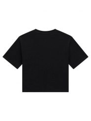 Guess T-Shirt J6YI42 K5197 Czarny Regular Fit. Czarne koszulki i t-shirty dziewczęce Guess, z aplikacjami, z bawełny, bez kołnierzyka, bez ramiączek. Za 114.99 zł.