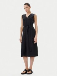 Calvin Klein Sukienka letnia K20K208424 Czarny Regular Fit. Czarne sukienki damskie Calvin Klein, bez wzorów, z lyocellu, bez ramiączek. Za 519.99 zł.