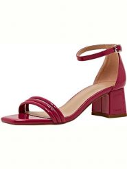 ESPRIT Sandały w kolorze czerwonym rozmiar: 39. Czerwone sandały damskie ESPRIT, bez wzorów, z otwartym noskiem, bez obcasa, na koturnie, bez zapięcia. Za 97.96 zł.