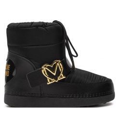 Śniegowce LOVE MOSCHINO. Czarne śniegowce damskie Love Moschino. Za 729.99 zł.