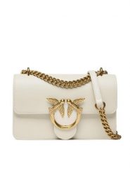 Pinko Torebka Love One Mini Dc PE 23 PRR 100074 A0F1 Écru. Torebki wieczorowe damskie Pinko, bez wzorów, ze skóry, bez dodatków. Za 1,239.00 zł.