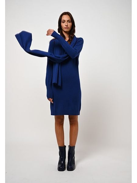 AUTHENTIC CASHMERE Kaszmirowy szal "Vaymont" w kolorze niebieskim - 200 x 30 cm rozmiar: onesize. Niebieskie szaliki damskie AUTHENTIC CASHMERE, bez wzorów, z kaszmiru. Za 253.54 zł.