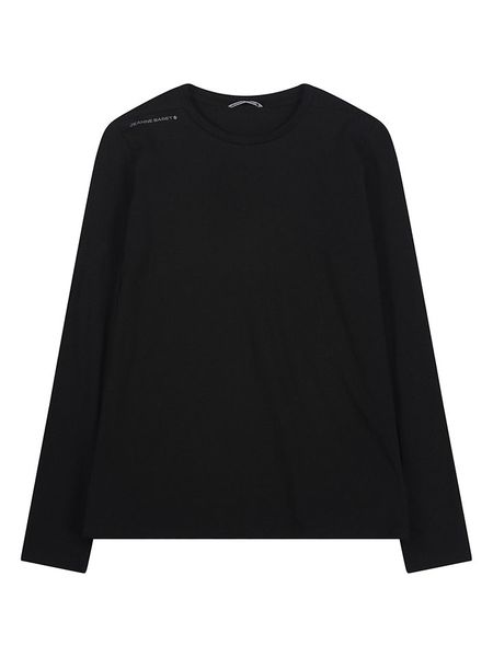 Jeanne Baret Koszulka "Polynesia" w kolorze czarnym rozmiar: 36. Czarne bluzki damskie Jeanne Baret, bez wzorów, z bawełny, bez kołnierzyka, bez ramiączek. Za 109.52 zł.