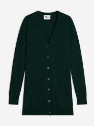 Just Cashmere Kaszmirowy kardigan w kolorze ciemnozielonym rozmiar: XL. Zielone kardigany damskie Just Cashmere, xl, bez wzorów, z kaszmiru. Za 426.99 zł.