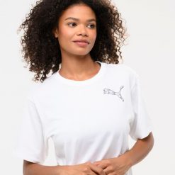 Koszulka z krótkim rękawem damska Puma Gym & Pilates. Bluzki damskie Puma, s, bez wzorów, z bawełny, bez kołnierzyka, bez ramiączek. W wyprzedaży za 49.99 zł.