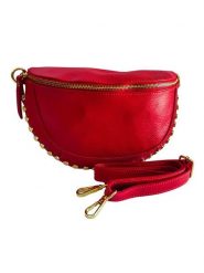 Florence Bags Skórzana saszetka "Starly" w kolorze czerwonym - 25 x 16 x 8 cm rozmiar: onesize. Czerwone nerki i saszetki damskie Florence Bags, bez wzorów, z materiału. Za 139.87 zł.