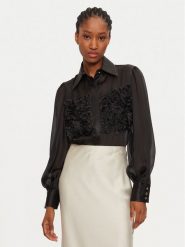 Babylon Koszula S00303 Czarny Regular Fit. Czarne koszule damskie Babylon, s, bez wzorów, z syntetyku, biznesowe, bez kołnierzyka, bez ramiączek. Za 779.99 zł.