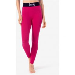 Legginsy termoaktywne damskie SUPER.NATURAL W Tundra 175 Tight. Czerwone legginsy damskie super.natural, bez wzorów. Za 349.99 zł.