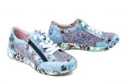 LAURA VITA 0007840 Joctao 06 cobalt, półbuty damskie. Niebieskie półbuty damskie LAURA VITA, bez wzorów, bez obcasa, bez zapięcia. Za 449.90 zł.