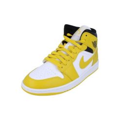 Buty damskie Nike Air Jordan 1 Mid. Żółte obuwie sportowe damskie Nike, bez zapięcia, do biegania, Nike Air Jordan. Za 569.99 zł.