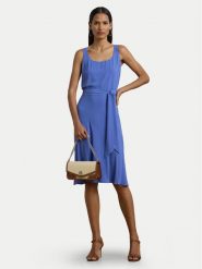 LAUREN RALPH LAUREN Sukienka codzienna 250909378005 Niebieski Regular Fit. Niebieskie sukienki damskie Lauren Ralph Lauren, bez wzorów, z syntetyku, bez ramiączek. Za 759.99 zł.