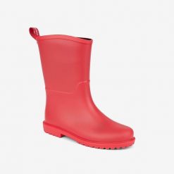 Damskie kalosze Coqui Emma futrzane, wodoodporne. Czerwone kalosze damskie Coqui, bez wzorów, z futra. Za 148.99 zł.