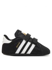 Adidas Sneakersy Superstar Crib JH9971 Czarny. Czarne buty sportowe chłopięce Adidas, z materiału, bez zapięcia. Za 169.99 zł.