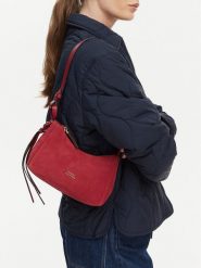 Tommy Hilfiger Torebka Th Statement Mini Should Bag Sue AW0AW18823 Granatowy. Niebieskie torebki klasyczne damskie Tommy Hilfiger, ze skóry, bez dodatków. Za 749.99 zł.