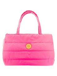 Zwillingsherz Shopper bag "Be Happy" w kolorze różowym - 50 x 29 cm rozmiar: onesize. Różowe shopper bag Zwillingsherz, bez wzorów, z materiału, na ramię, bez dodatków. Za 153.71 zł.