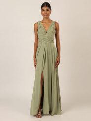 APART Sukienka w kolorze zielonym rozmiar: 36. Zielone sukienki damskie Apart, bez wzorów, bez ramiączek. Za 328.65 zł.